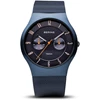 BERING Men Analog Quartz Titanium Collection Watch with Stainless Steel Strap & Sapphire Crystal