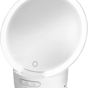 iHome Travel Makeup Mirror with Lights and Bluetooth Speaker
