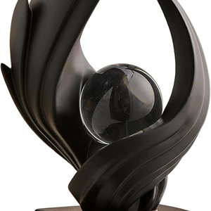 Abstract Art Sculpture - Resin Gold Decorative Statue