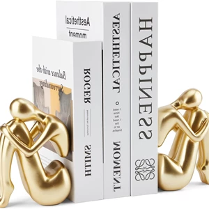 Gold Book Ends, Girl Thinker Design