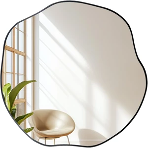 POZINO Irregular Shaped Mirror - 16" Asymmetrical