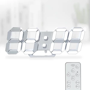 KOSUMOSU 3D LED Digital Wall Clock with Remote Control