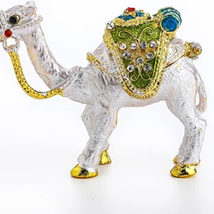 YU FENG Tiny Cute Camel Figurine Collectible Jewelry Box