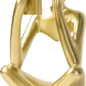 LINZHEN Style-B Gold Creative Abstract Thinker Sculpture