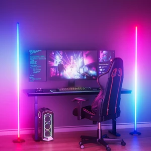 2PCS Corner Floor Lamp, 65" RGB Color Changing Mood Light