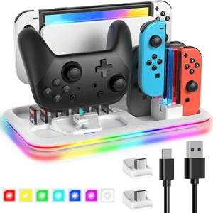 RGB Switch Controller Charger Dock Station for Nintendo Switch