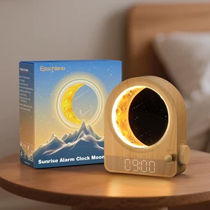 Epochleno Sunrise Alarm Clock, White Noise Machine & Meteor Moonlight