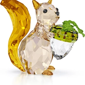 Swarovski Idyllia Squirrel and Acorn Figurine