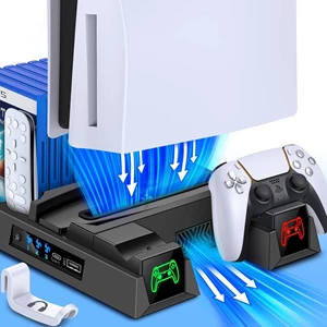 MAKINGTEC PS5 Stand with Controller Charging Station & Cooling Fan