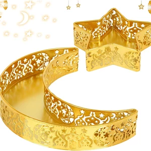 QILICHZ Moon and Star Ramadan Serving Trays