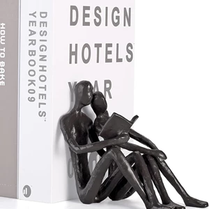 Ambipolar Romantic Reading Couple Bookshelf Decor