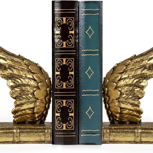 Lucky Wings Decorative Bookends for Heavy Books