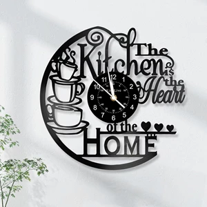 12-Inch Kitchen Vinyl Record Wall Clock