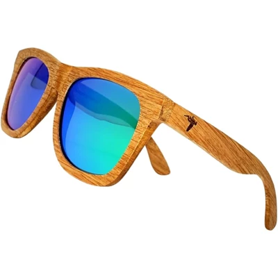 Pelican Sunwear Wood Sunglasses with Polarized Lenses