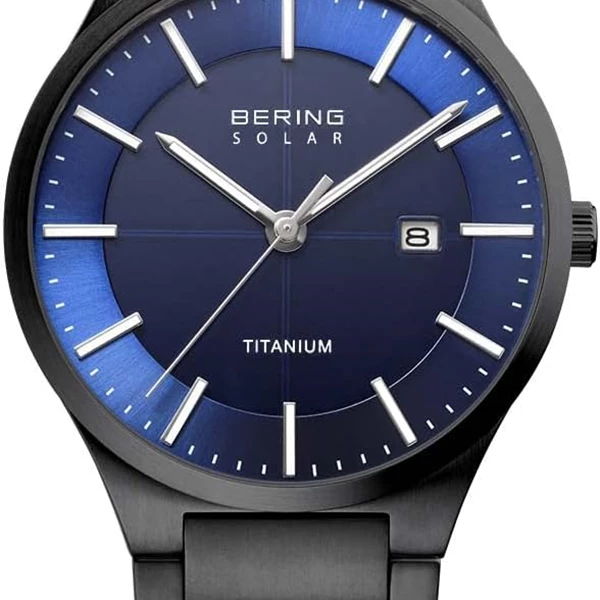 BERING Solar Movement 15239-XXX Men's Watch with Titanium and Sapphire Glass