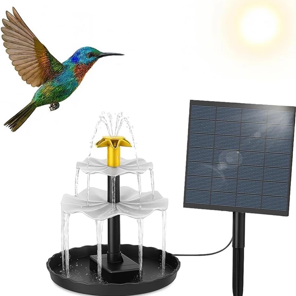 Azonee Solar Water Fountain, DIY Solar Bird Bath Fountain
