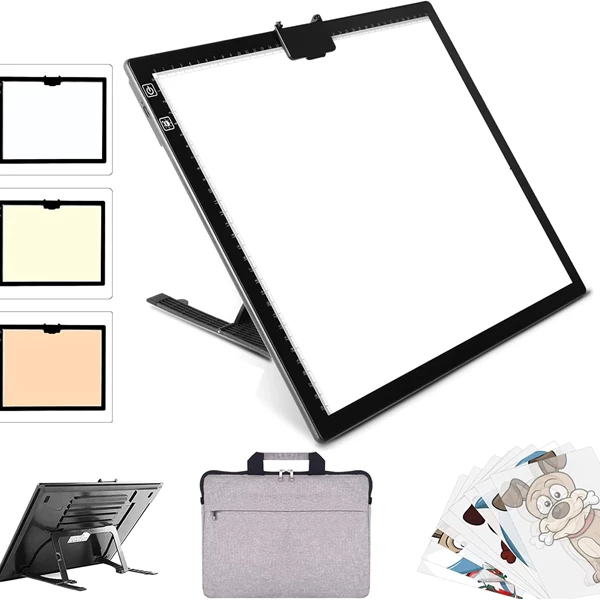 YINGWOND Rechargeable A3 LED Light Pad with Carry Bag