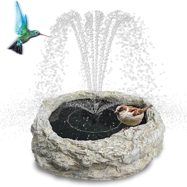 SAC SMARTEN ARTS Solar Fountain for Bird Bath