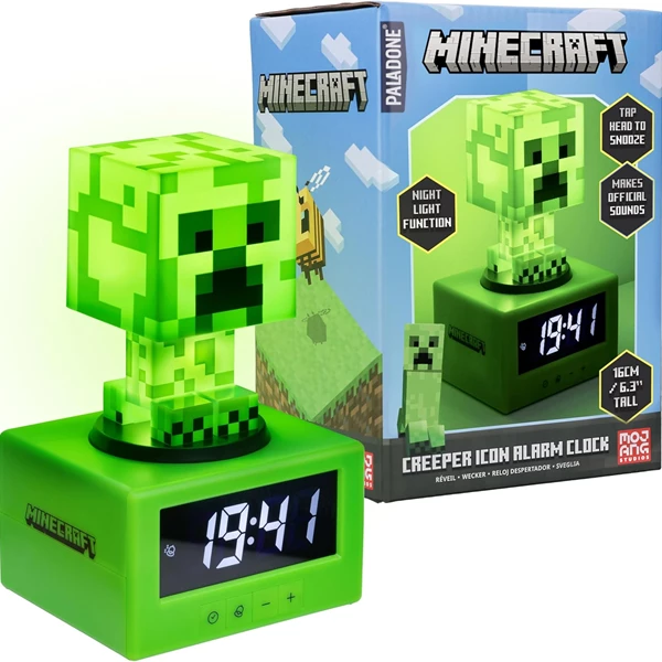 Paladone Minecraft Creeper Alarm Clock