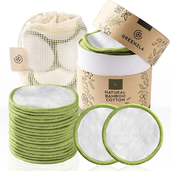 Greenzla Reusable Makeup Remover Pads (18 Pack)